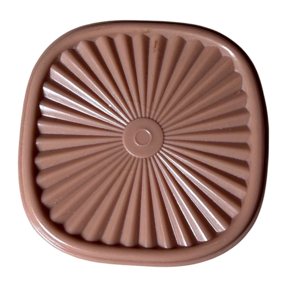 Tupperware Vintage Dusty Rose Pink Canister Lid Magnet
